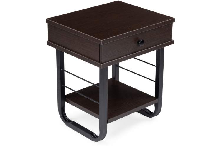 Тумба прикроватная Малгома черная / венге-5