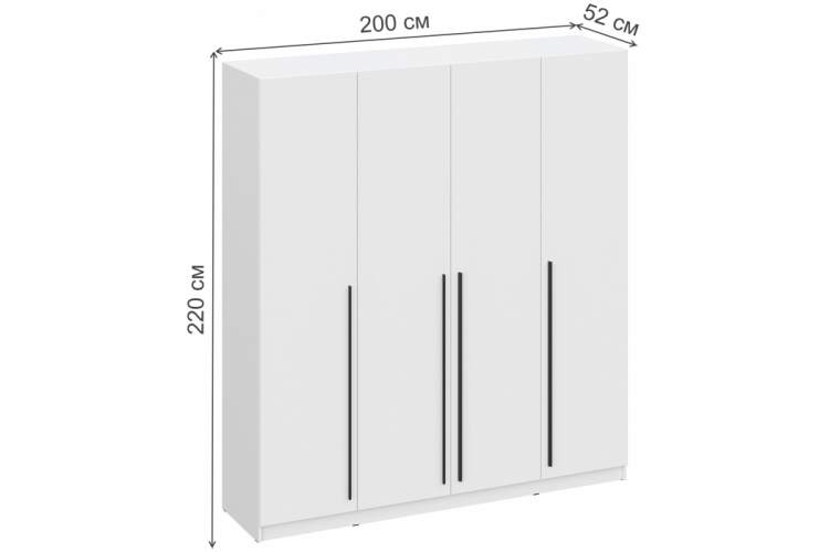 Шкаф Бирма ШК-2000 белое дерево / белое дерево-2