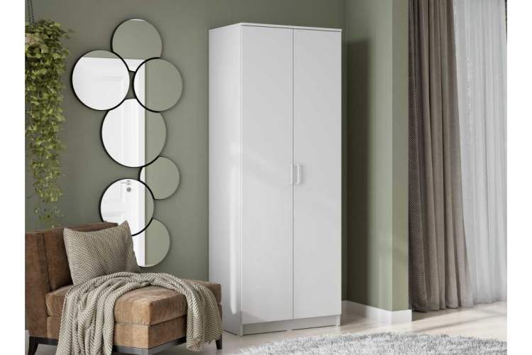 Сантори белый тексктурный Шкафы-2