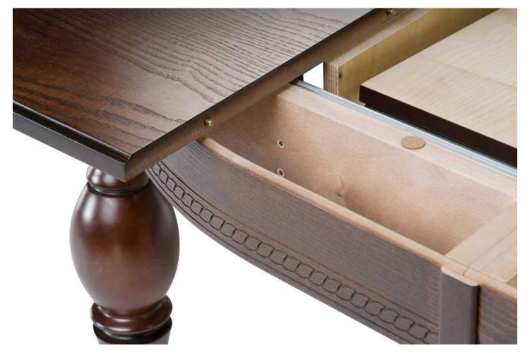 Стол деревянный Авилла орех темный / орех-3