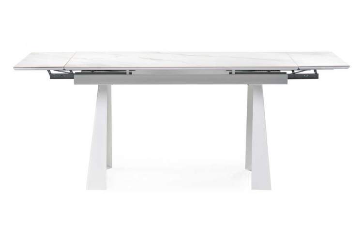 Обеденный стол Бэйнбрук 140х80х76 белый мрамор / белый-2