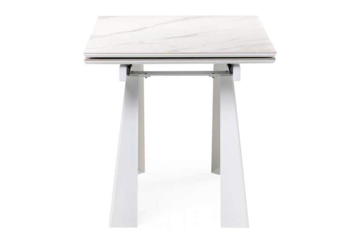 Обеденный стол Бэйнбрук 140х80х76 белый мрамор / белый-3