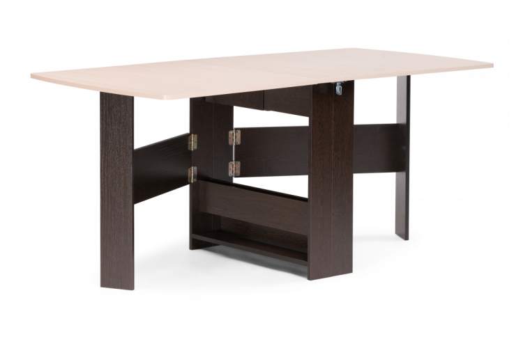 Стол деревянный Клотилд венге / дуб молочный