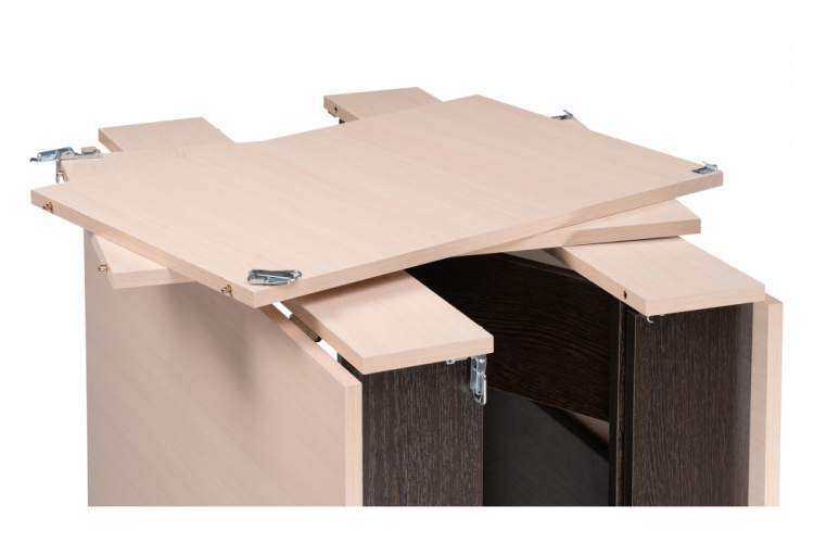 Стол деревянный Клотилд венге / дуб молочный-10