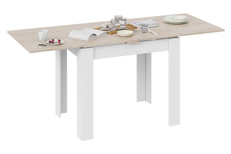 Стол деревянный Промо Тип 3 белый / дуб сонома светлый-4