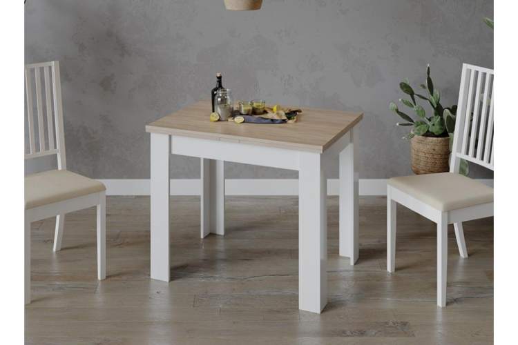 Стол деревянный Промо Тип 3 белый / дуб сонома светлый-5