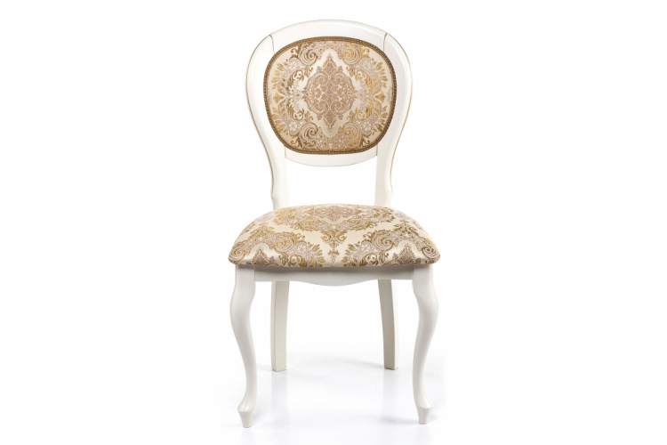 Стул деревянный Adriano молочный с патиной-5