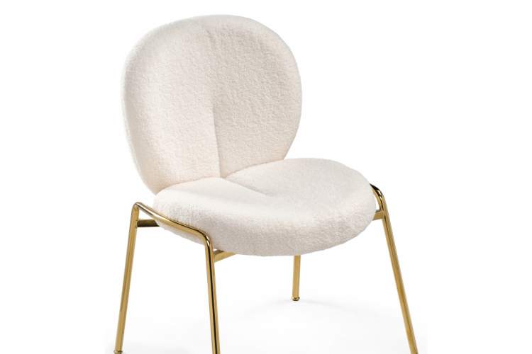 Стул на металлокаркасе Kalipso 1 white / gold-5