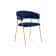 Стул на металлокаркасе Kamelia 1 dark blue / gold