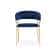Стул на металлокаркасе Kamelia 1 dark blue / gold
