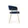 Стул на металлокаркасе Kamelia 1 dark blue / gold