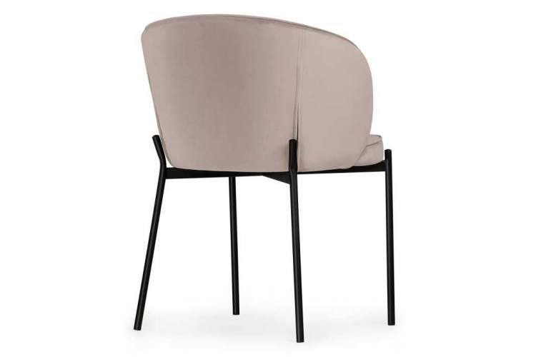 Нейл латте / черный Стул на металлокаркасе-3