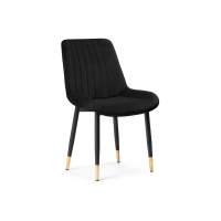 Стул кухонный Seda 1 black / gold / black Стул на металлокаркасе Стул кухонный Seda 1 black / gold / black Стул на металлокаркасе