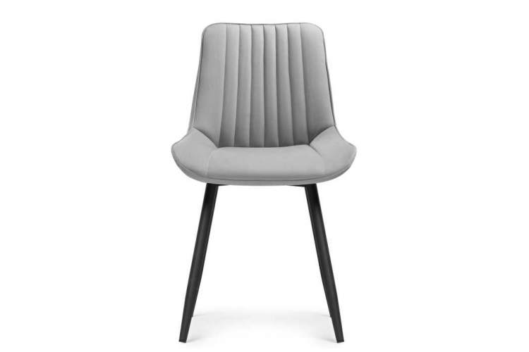 Седа светло-серый / черный Стул на металлокаркасе-1