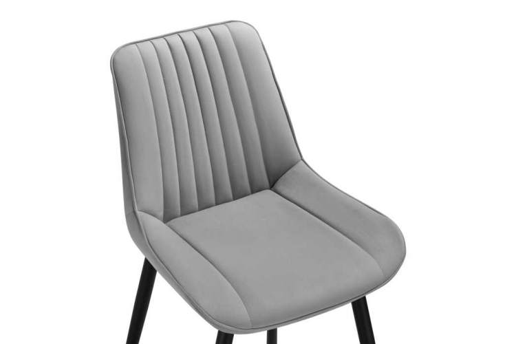 Седа светло-серый / черный Стул на металлокаркасе-4