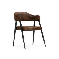 Стул на металлокаркасе Twin brown / black