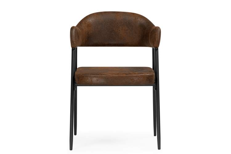 Стул на металлокаркасе Twin brown / black-8