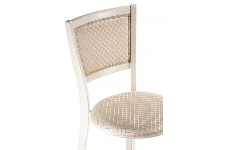 Стул деревянный Валери молочный / ромб-4