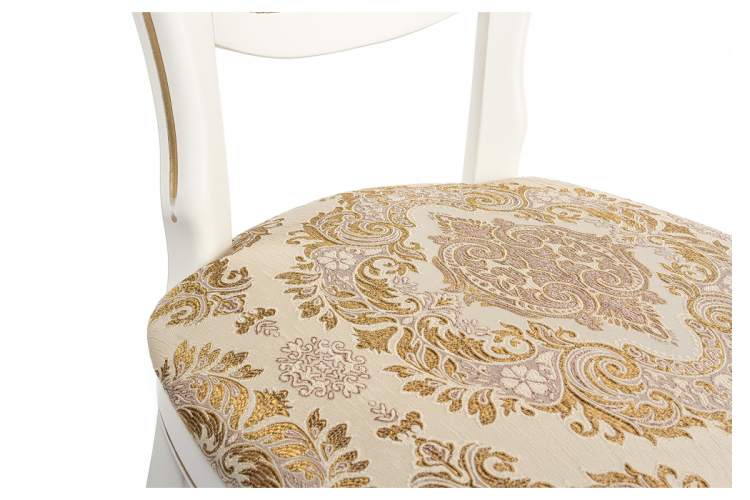 Стул деревянный Adriano молочный с патиной-11