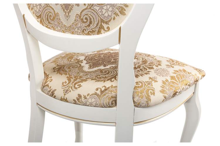 Стул деревянный Adriano молочный с патиной-14