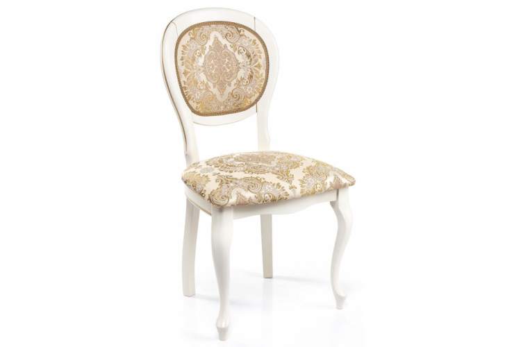 Стул деревянный Adriano молочный с патиной-15