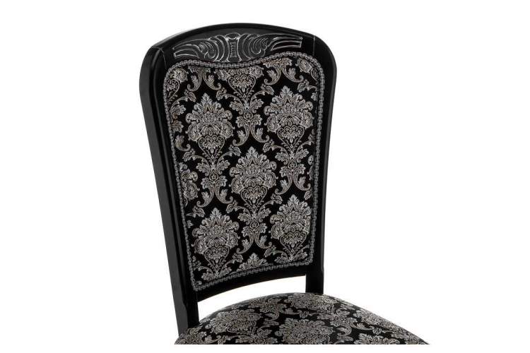 Стул деревянный Клето патина серебро / черный-5