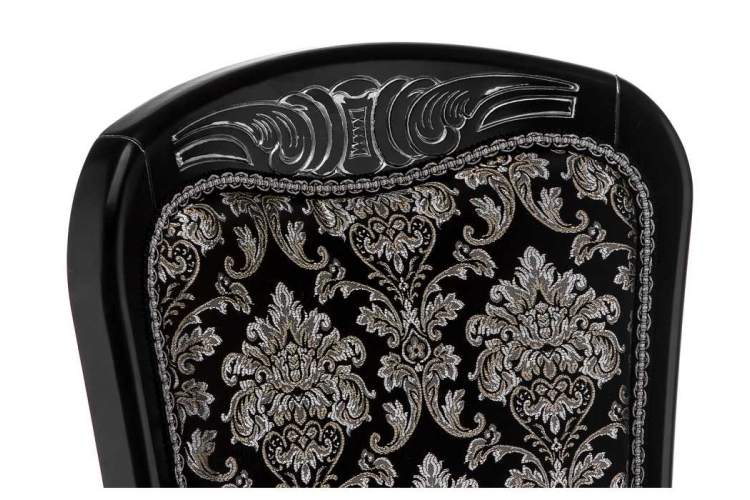 Стул деревянный Клето патина серебро / черный-6