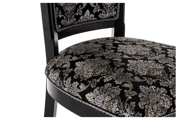 Стул деревянный Клето патина серебро / черный-7