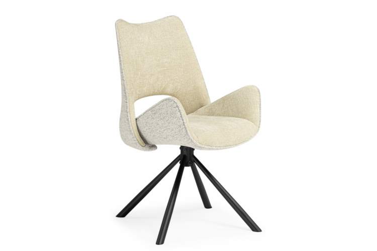 Стул на металлокаркасе Balaton 360 крутящийся beige / black