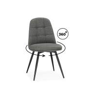 Стул на металлокаркасе Texas 1 поворотный светло-серый / черный