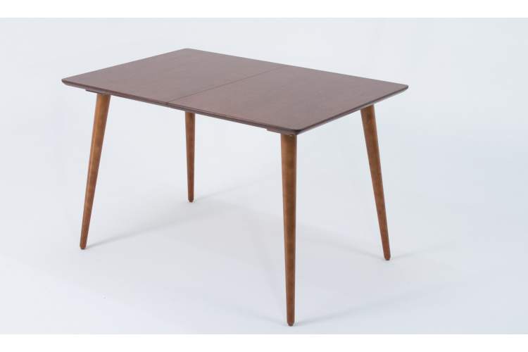 Стол Монте 120 орех со стульями Франк Орех рогожка синий-4