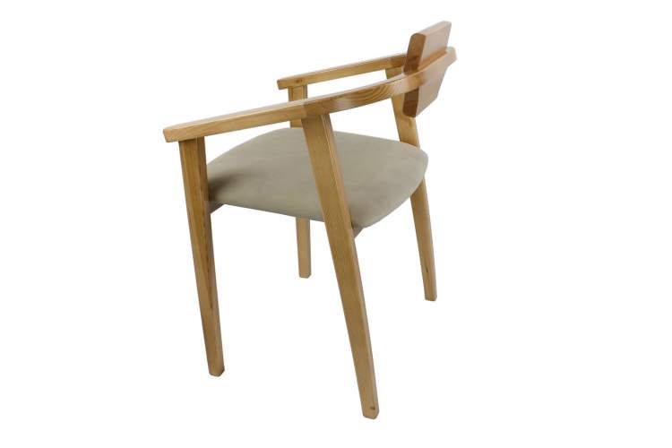 Стул-кресло Челси ПМ, Натуральное дерево/Бежевый-7