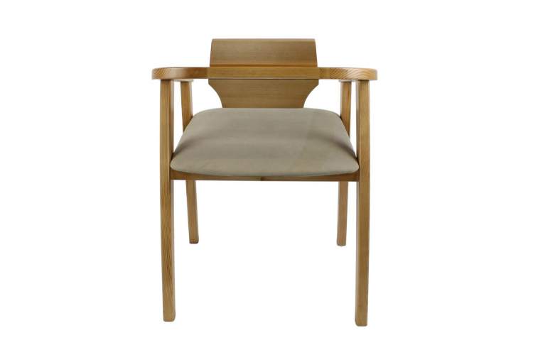 Стул-кресло Челси ПМ, Натуральное дерево/Бежевый-5