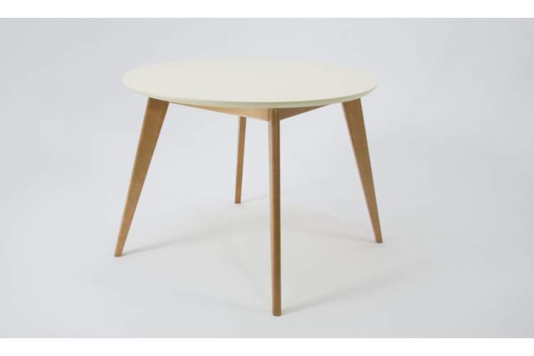 Стол Сканди К 100, Натуральное дерево/Слоновая кость-2