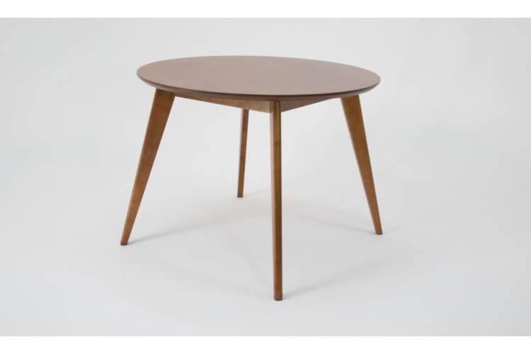 Стол Сканди К 100 орех со стульями Франк орех рогожка серый-3