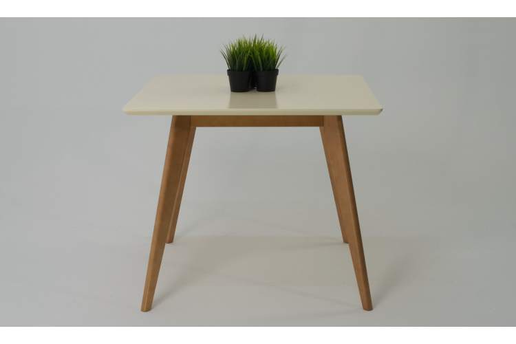 Стол Сканди М 90, Натуральное дерево/Слоновая кость-4