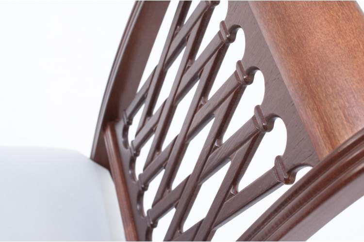 Обеденная группа Вивальди 120 со стульями Рич/ ромб коричневый, Орех-9