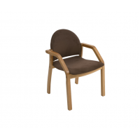 Стул-кресло Джуно 2.0 натур/коричневый