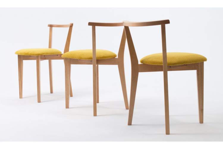 Стул Франк ПМ натур/жёлтый-5