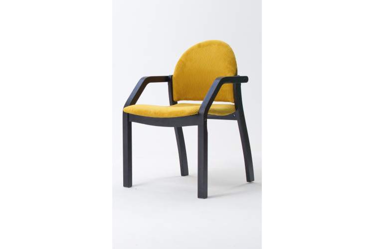 Стул-кресло Джуно 2.0 чёрный/жёлтый-1