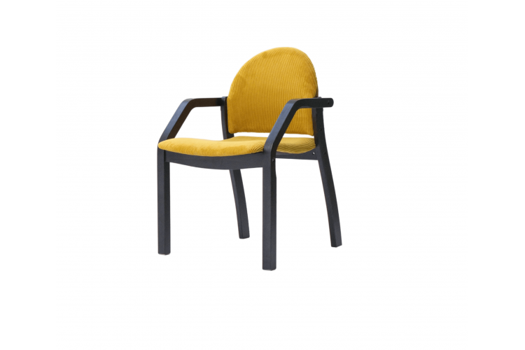 Стул-кресло Джуно 2.0 чёрный/жёлтый