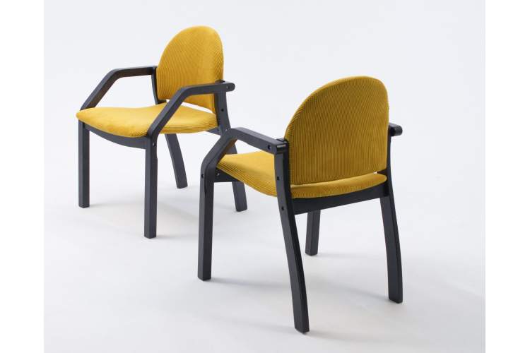 Стул-кресло Джуно 2.0 чёрный/жёлтый-9