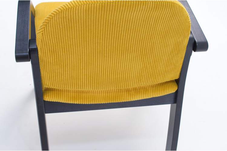 Стул-кресло Джуно 2.0 чёрный/жёлтый-3