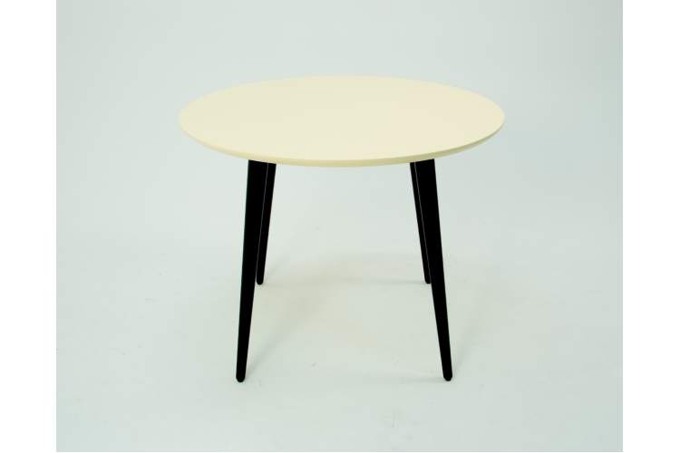 Стол Монте К 100 чёрное дерево/слоновая кость-1