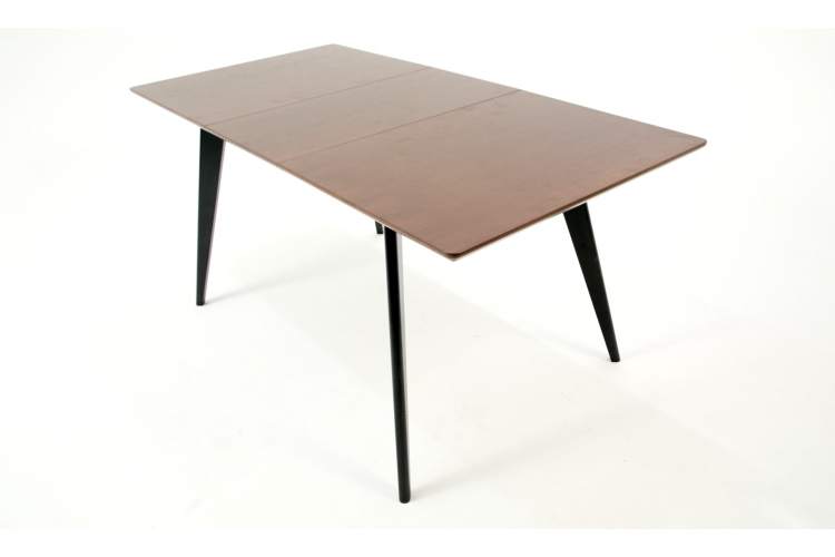Стол Сканди 120 чёрное дерево/орех-4