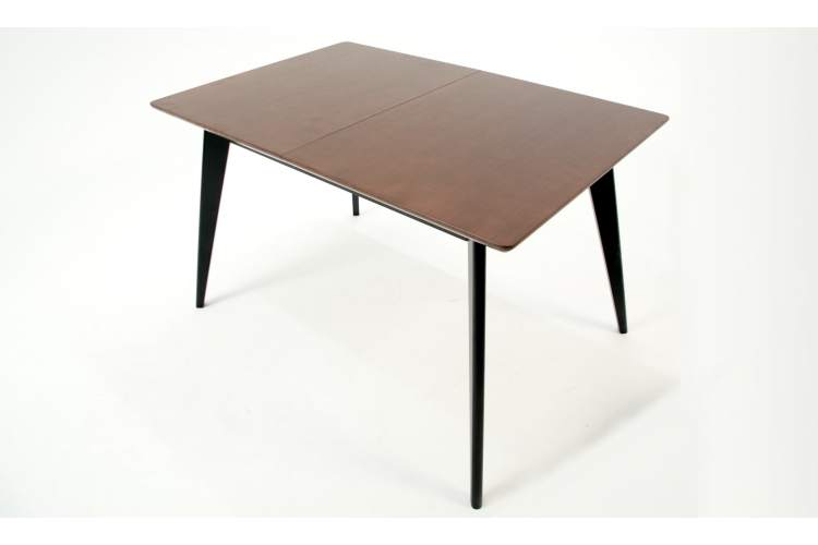 Стол Сканди 120 чёрное дерево/орех-1
