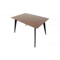 Стол Сканди 120 чёрное дерево/орех