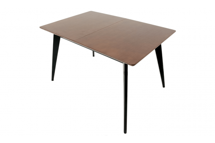 Стол Сканди 120 чёрное дерево/орех