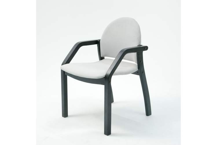 Стул-кресло Джуно 2.0 чёрное дерево/серый-3