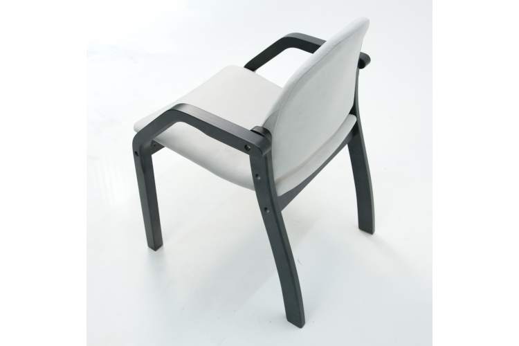 Стул-кресло Джуно 2.0 чёрное дерево/серый-4